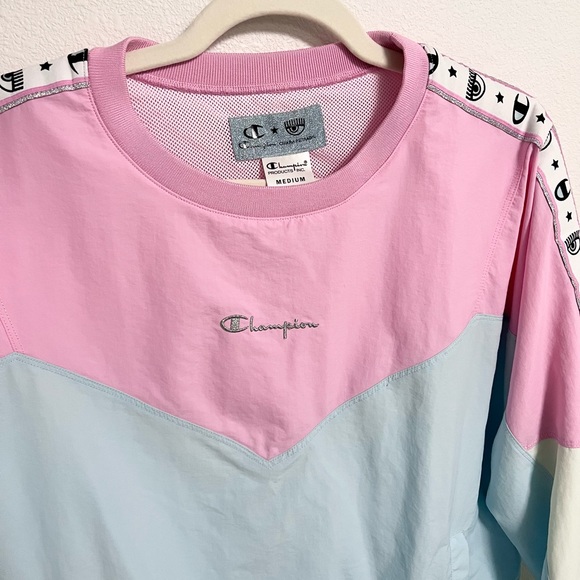 Chiara Ferragni x Champion Pink and Blue Pullover in M - Picture 4 of 7
